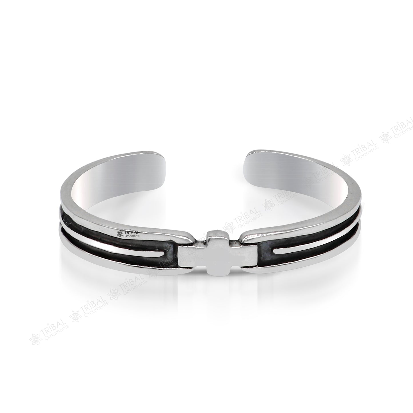 925 sterling silver handmade open face cuff bangle bracelet gifting solid adjustable jewelry, best gift cuff bracelet from india nsk376 - TRIBAL ORNAMENTS