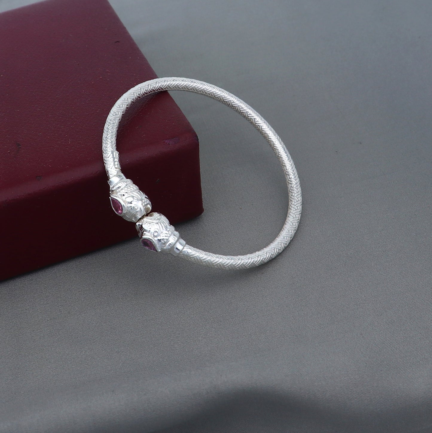 925 sterling silver handmade fabulous lion face stylish kada bangle bracelet tribal jewelry nsk853 - TRIBAL ORNAMENTS