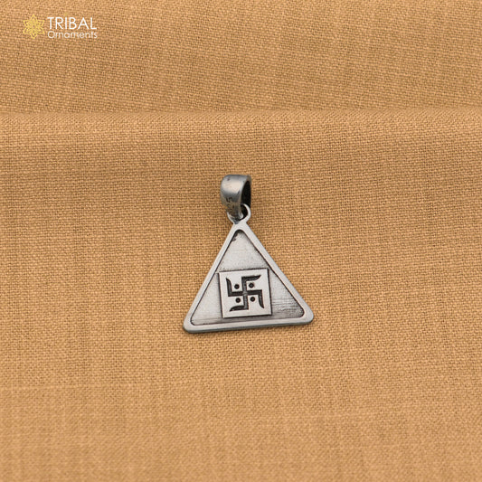 925 sterling silver Surya Pyra Yantra pendant with chain stylish unisex jewelry nsp1144