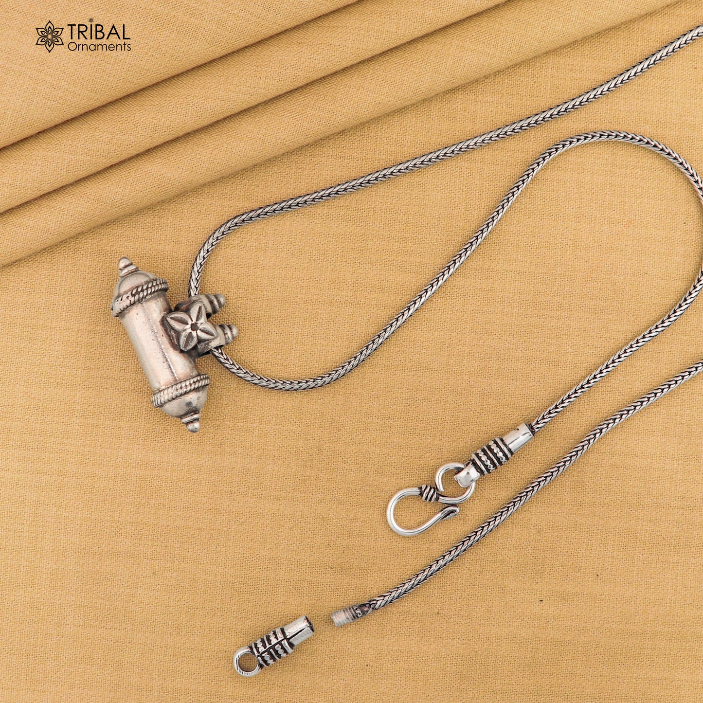 925 sterling silver Vintage design amulet pendant, silver madaliya, tribal box nsp324