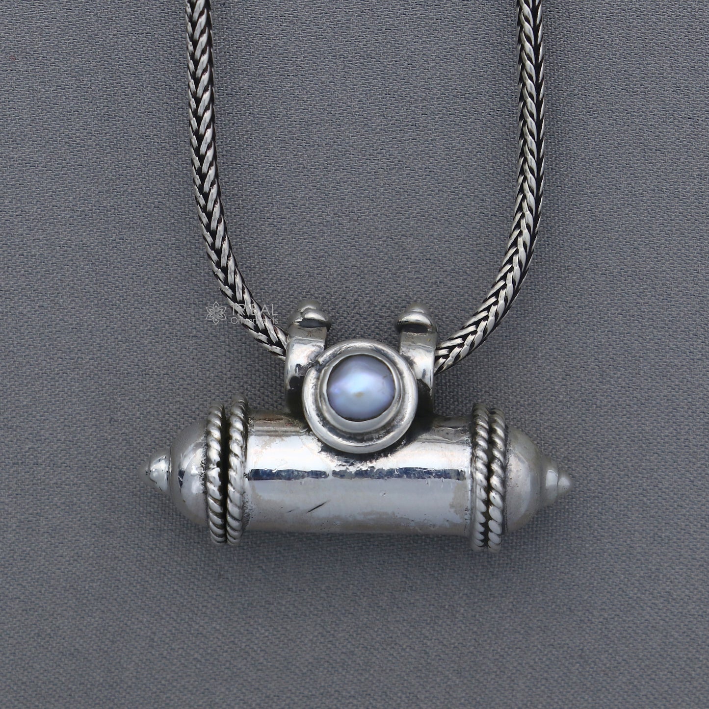 925 Sterling silver handmade vintage customized design amulet pendant, box pendant, container pendant, mantra box, silver tabiz nsp849 - TRIBAL ORNAMENTS
