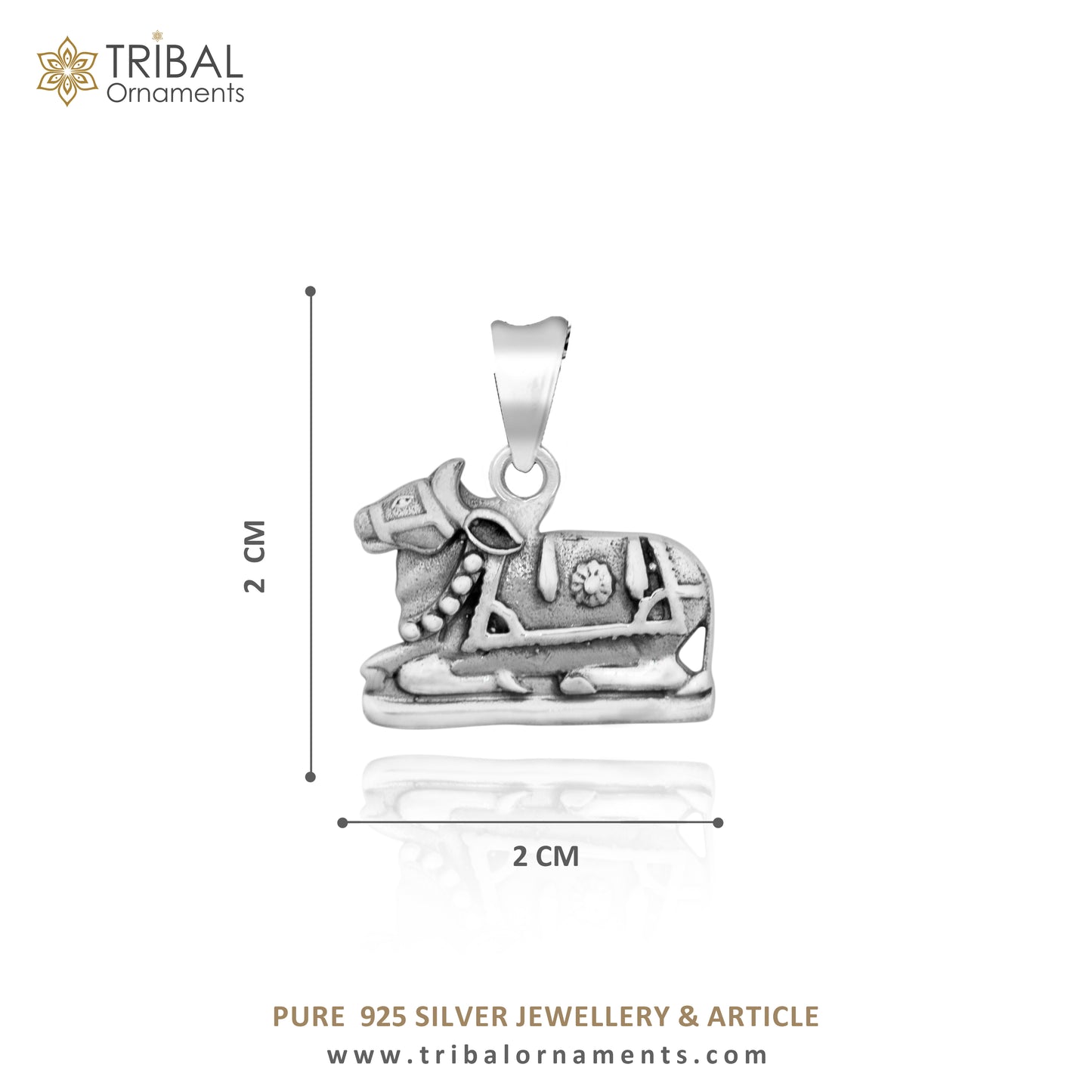 925 sterling silver Hindu idol Lord Shiva nandi maharaj pendant, excellent gifting unisex locket pendant jewelry nsp460 - TRIBAL ORNAMENTS