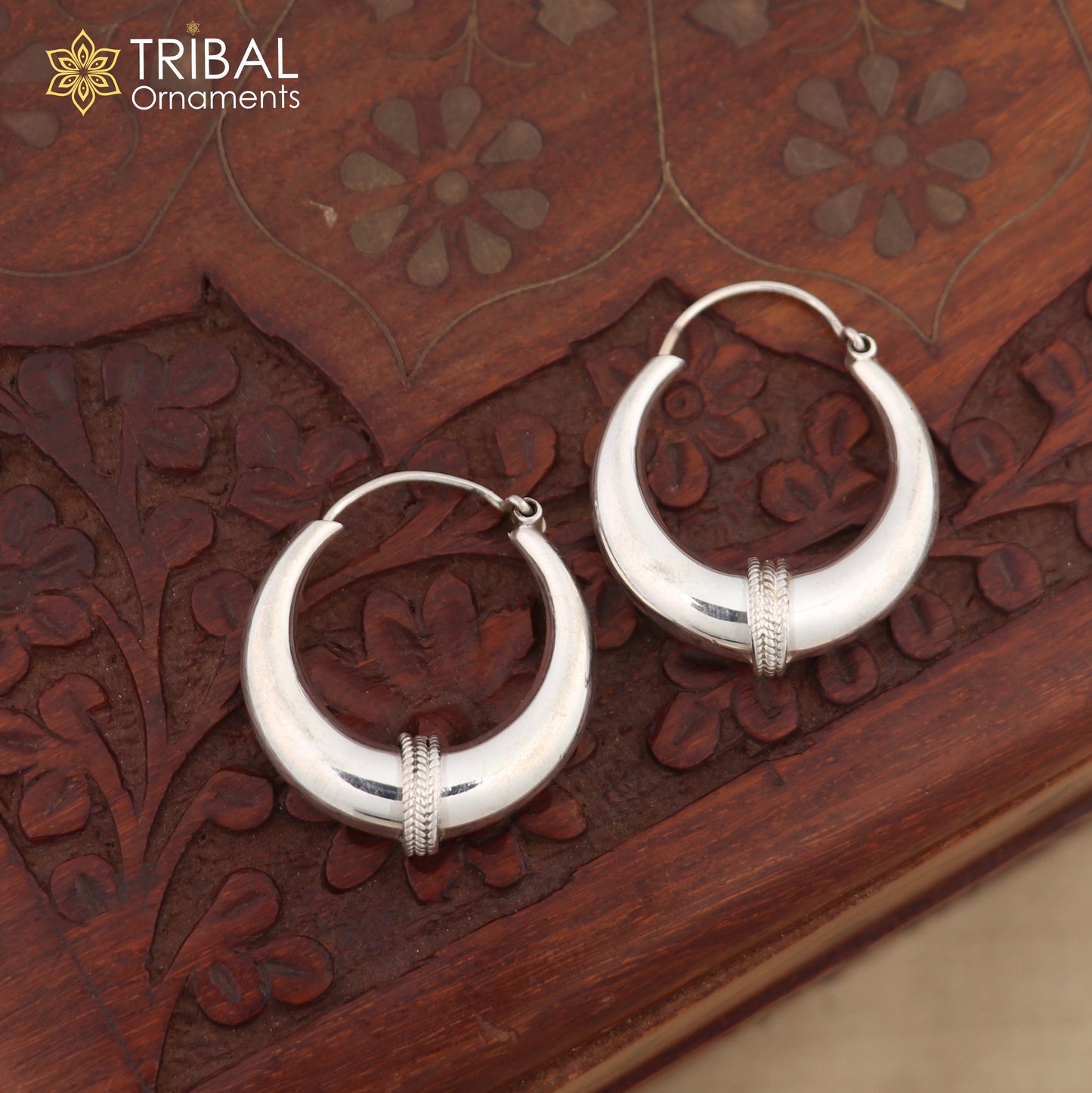 925 sterling silver handmade vintage ethnic style hoops earrings kundal,ethnic pretty bali tribal belly dance jewelry from india s1068