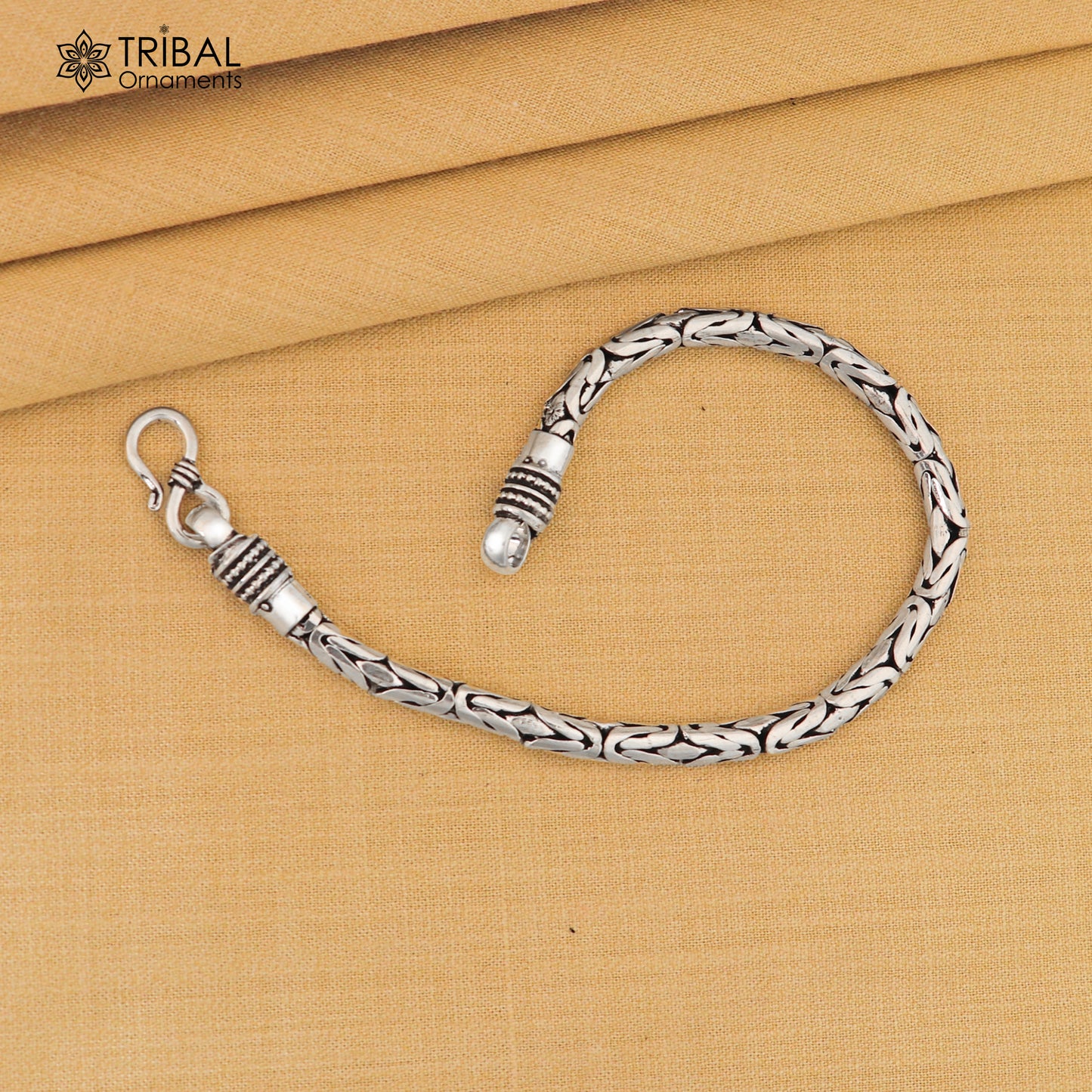 5mm 9"/9.5" Unique byzantine vintage design 925 Sterling silver chain flexible bracelet unisex jewelry sbr430
