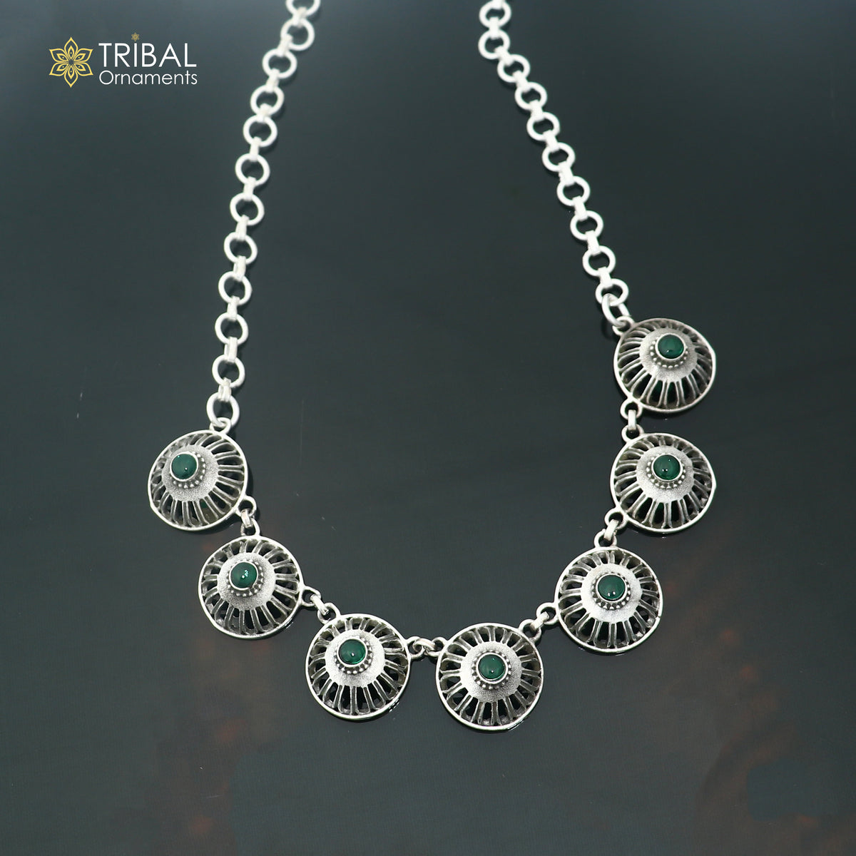 925 sterling silver traditional fit neck stone choker necklace best belly dance jewelry set920