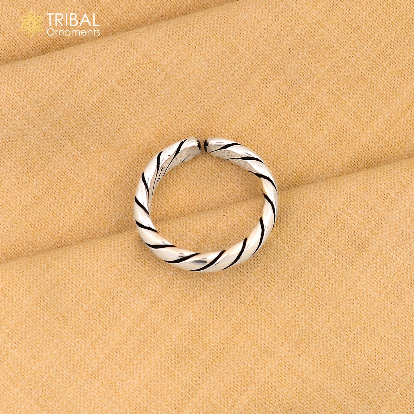 925 sterling silver twisted design stylish ring unisex Jewelry sr788
