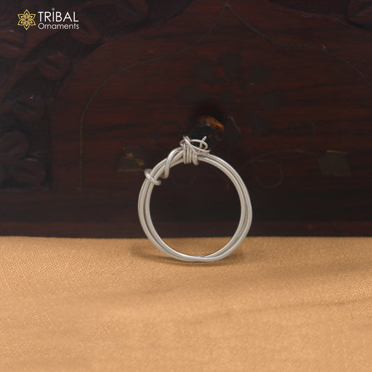 925 Sterling silver tiger eye stone wie style ring unisex jewelry sr833