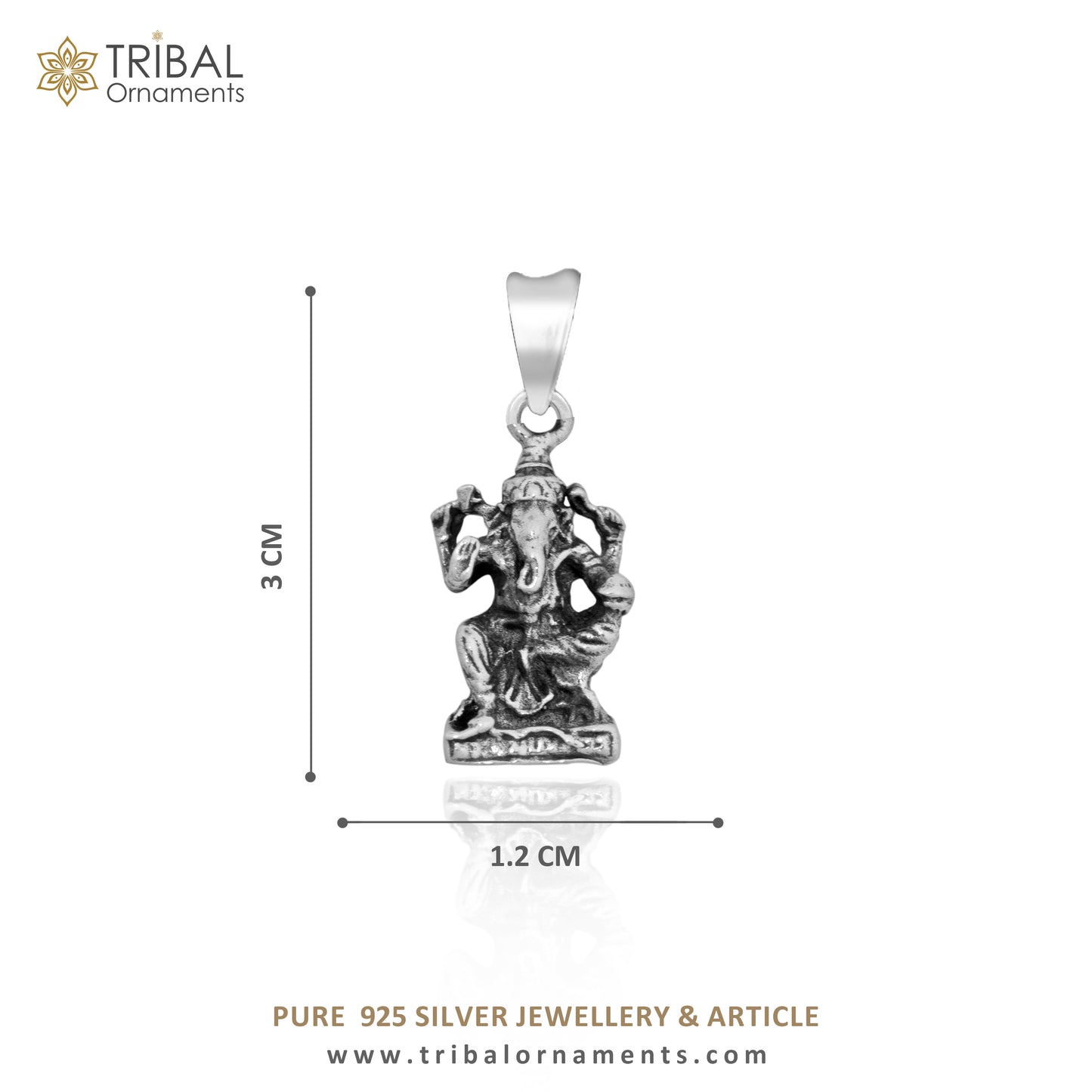 Elegant design Divine lord Ganesha blessing pendant, excellent vintage designer 925 sterling silver handmade jewelry from india ssp933 - TRIBAL ORNAMENTS