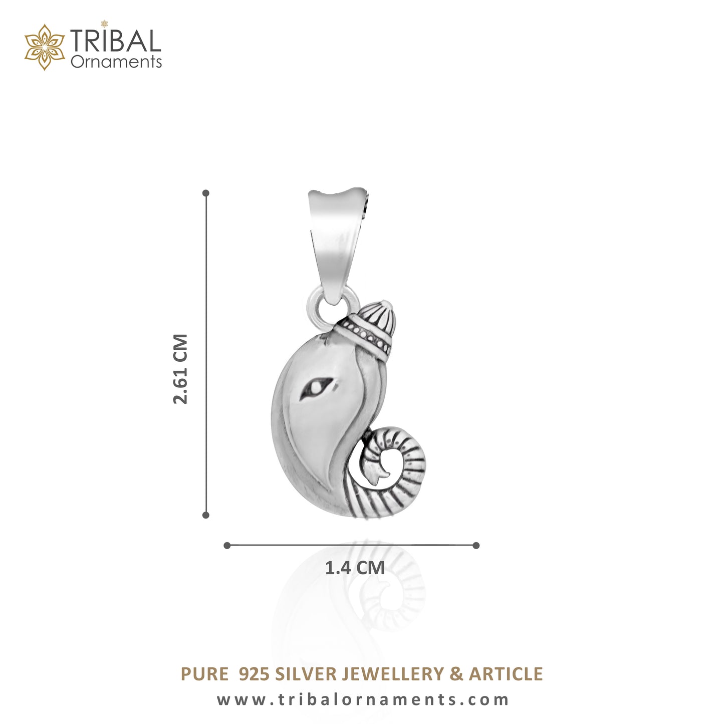 Exclusive design 925 sterling silver handmade Lord Ganesha divine pendant, amazing stylish unisex pendant personalized jewelry ssp1715 - TRIBAL ORNAMENTS