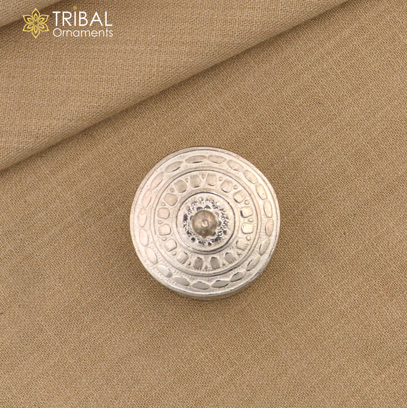 925 silver handmade gorgeous small idol's Prasad box, trinket box, masala/ spices box stb854