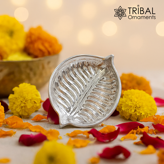 Pure 925 silver handcrafted design tilak bowl, sindur bowl, kesar chandan, saffron sandal bowl, puja utensils, baby feeder article su177