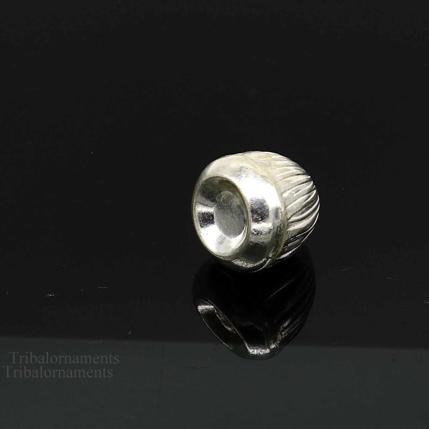 Sterling silver handmade Betal palm tree seed Supari for puja, tribal ornaments, silver betel worshipping art utensil.