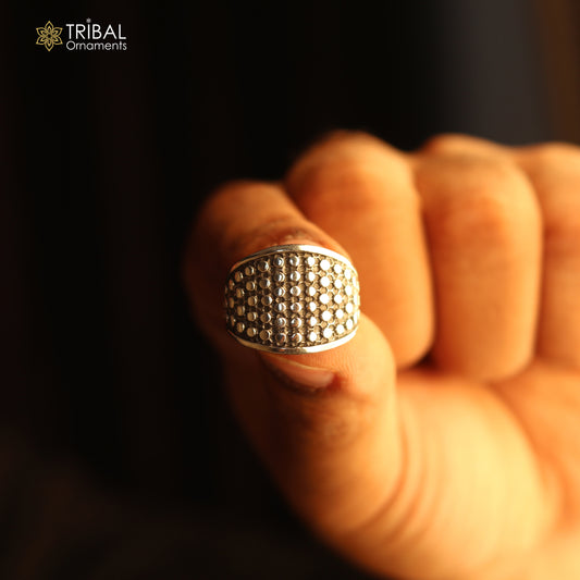 925 sterling silver heavy stylish ring men's Jewelry sr758 - TRIBAL ORNAMENTS