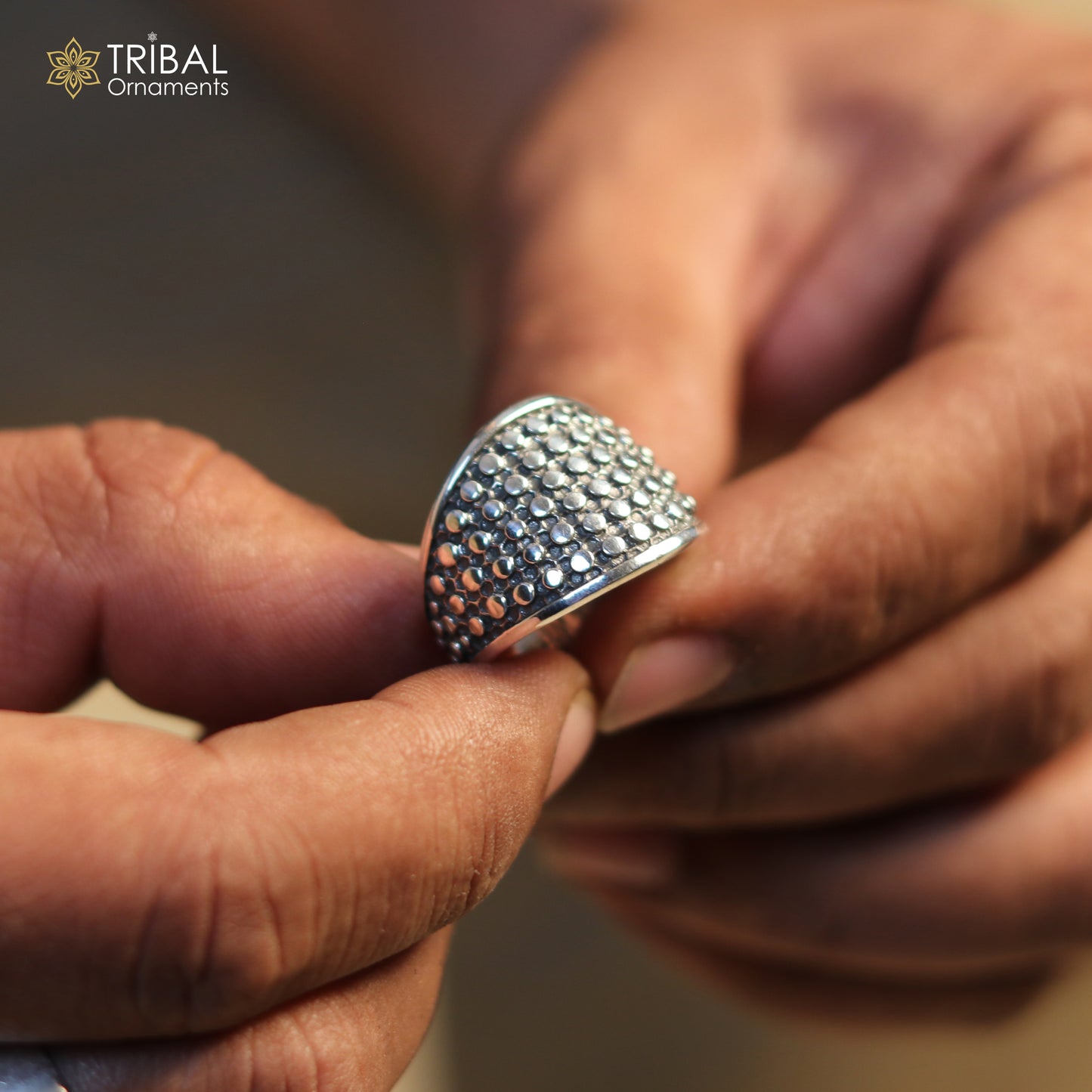 925 sterling silver heavy stylish ring men's Jewelry sr758 - TRIBAL ORNAMENTS