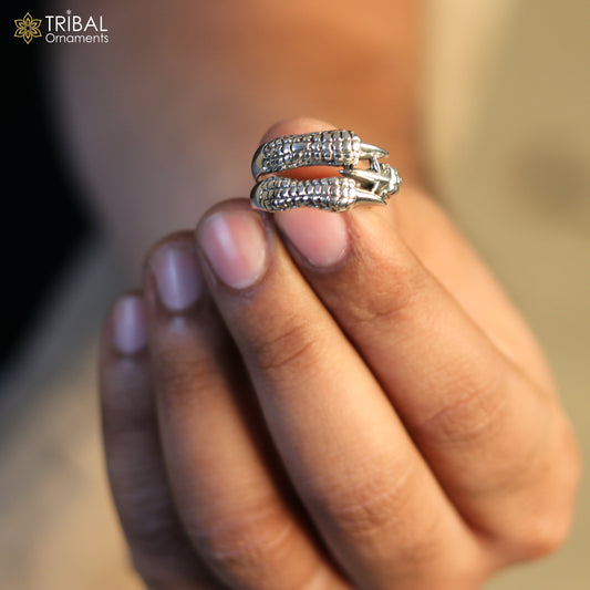 925 sterling silver heavy ethnic design ring men's Jewelry sr765 - TRIBAL ORNAMENTS