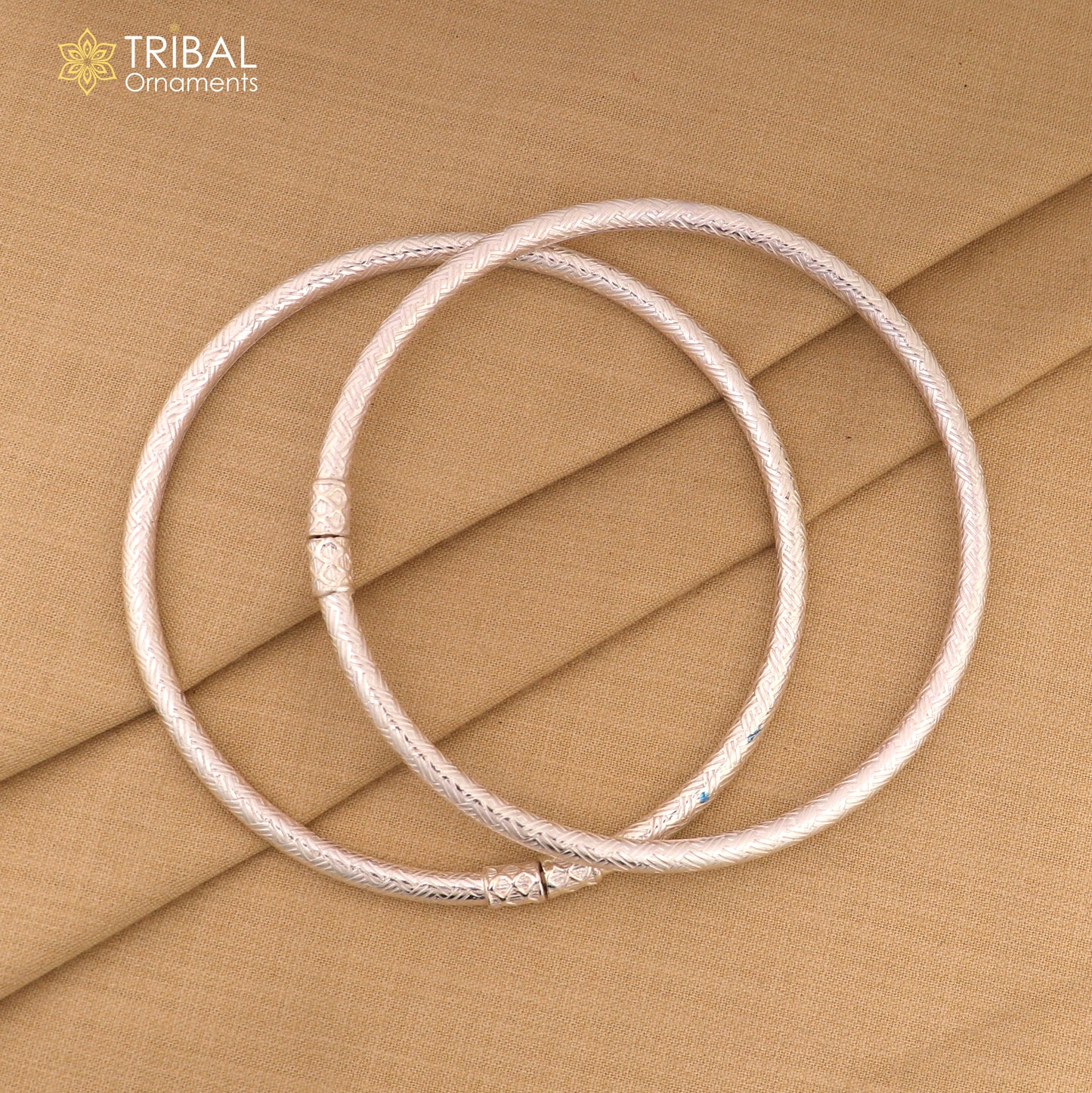 925 Sterling silver checks design traditional women's customized foot kada ankle kada bracelet tribal jewelry nsfk146 - TRIBAL ORNAMENTS