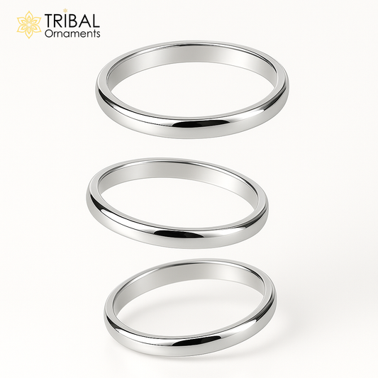 Plain shiny star design ring 925 sterling silver customized unisex ring Jewelry sr800 - TRIBAL ORNAMENTS