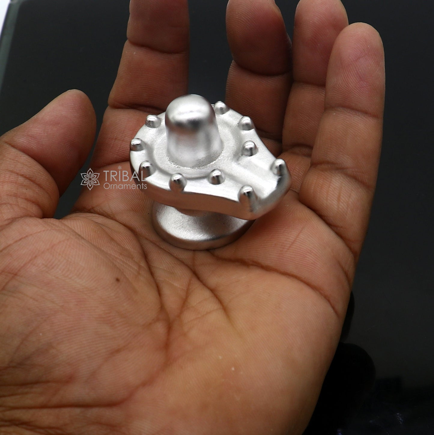 1.5" solid mercury god Shiva lingam statue 12 JYOTIRLINGA Parad Shiva lingam Sculpture for puja home best way for wealth and prosperity MA26 - TRIBAL ORNAMENTS