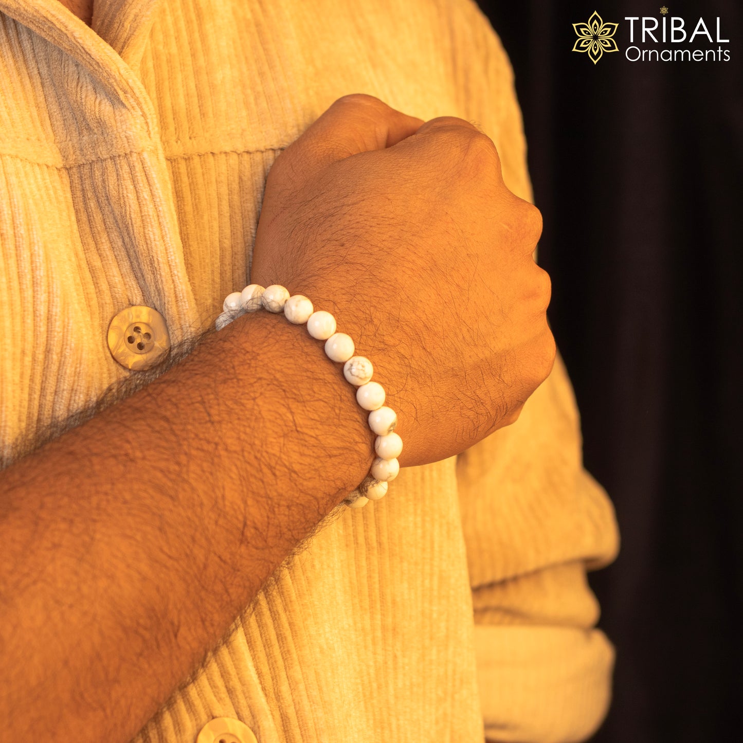 8 MM natural moonstone beaded handmade bracelet, customized unisex Jewelry, stnbr135 - TRIBAL ORNAMENTS