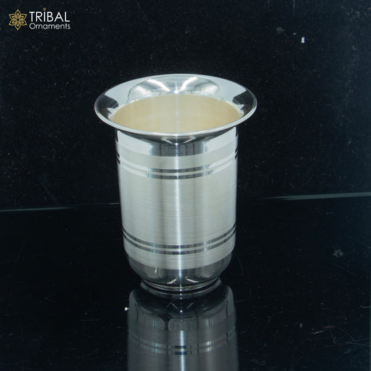 925 fine silver water milk cup tumbler, baby food flask, silver utensils sv318 - TRIBAL ORNAMENTS