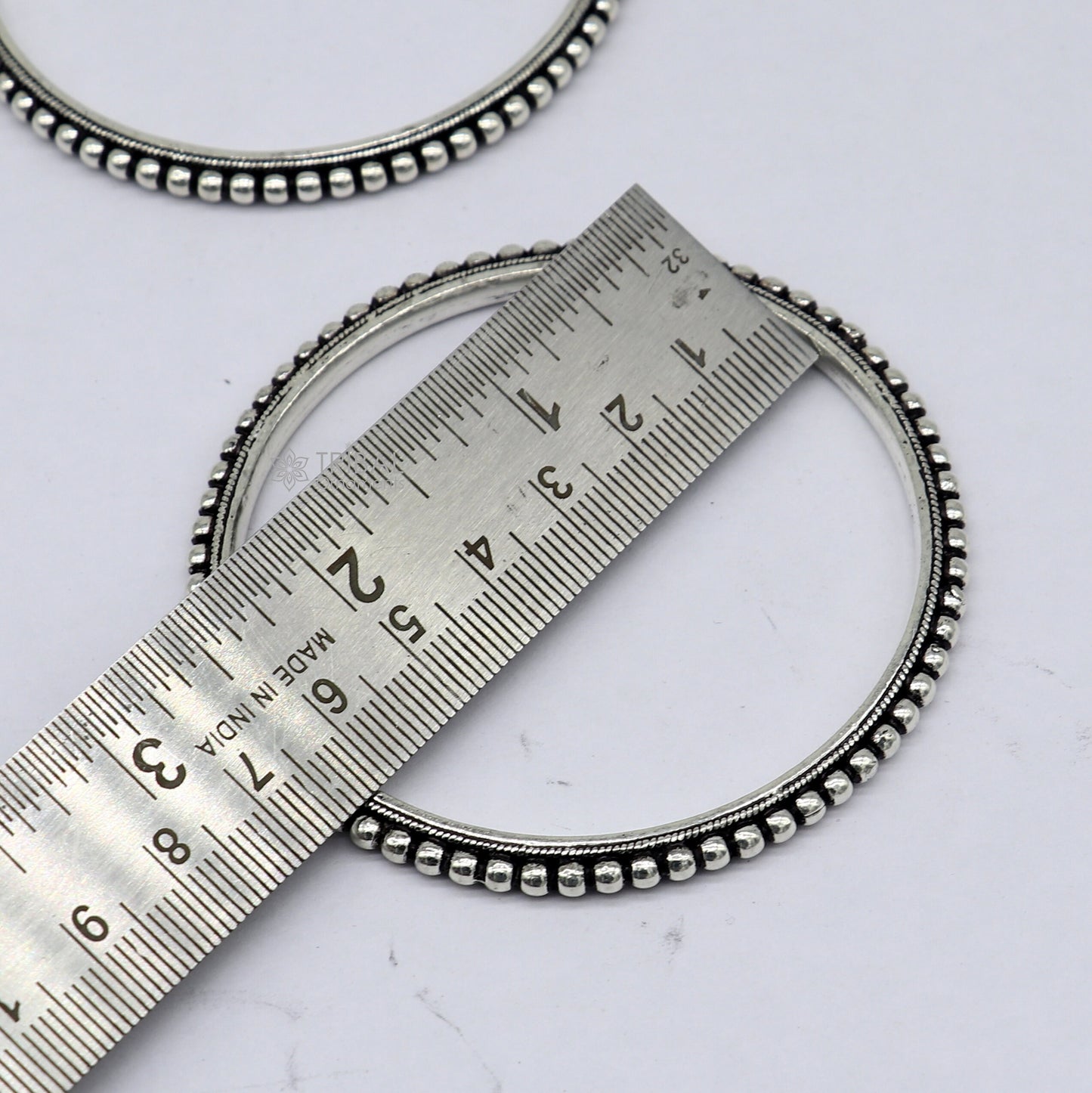 925 sterling silver amazing silver beaded bangle bracelet, excellent oxidized silver bangle/ kangan set delicate jewelry belly dance nba377 - TRIBAL ORNAMENTS