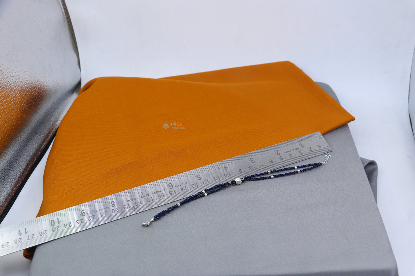 925 sterling silver and evil eye blue beaded chain bracelet Combo use mother bracelet or baby anklets, sbr751 - TRIBAL ORNAMENTS