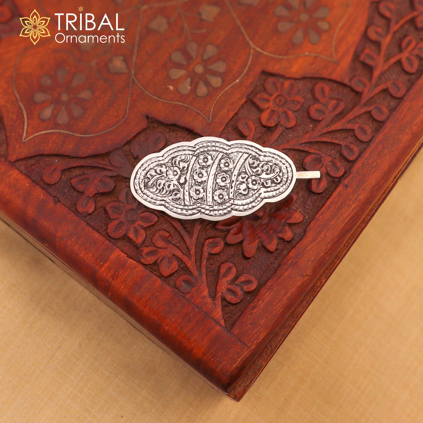 925 sterling silver customized lower design hair pin clip amazing hair jewelry brides gifting hc22 - TRIBAL ORNAMENTS