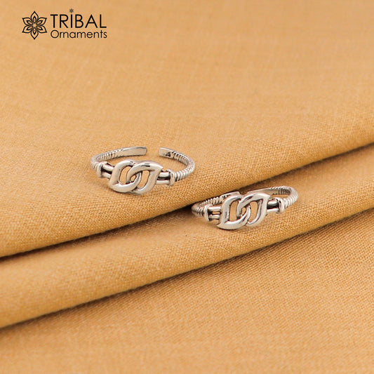 925 sterling silver handmade amazing vintage style simple toe ring, best gifting tiny tone ring 925 stamped jewelry from india ytr10 - TRIBAL ORNAMENTS