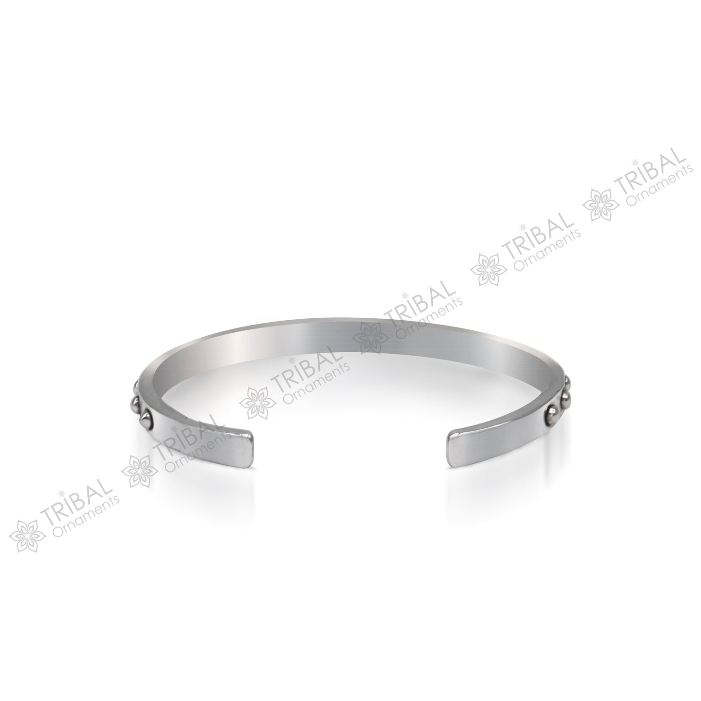 925 sterling silver handmade solid trendy design fashion kada cuff bracelet, cuff kada unsex gifting jewelry solid silver kada cuff154 - TRIBAL ORNAMENTS
