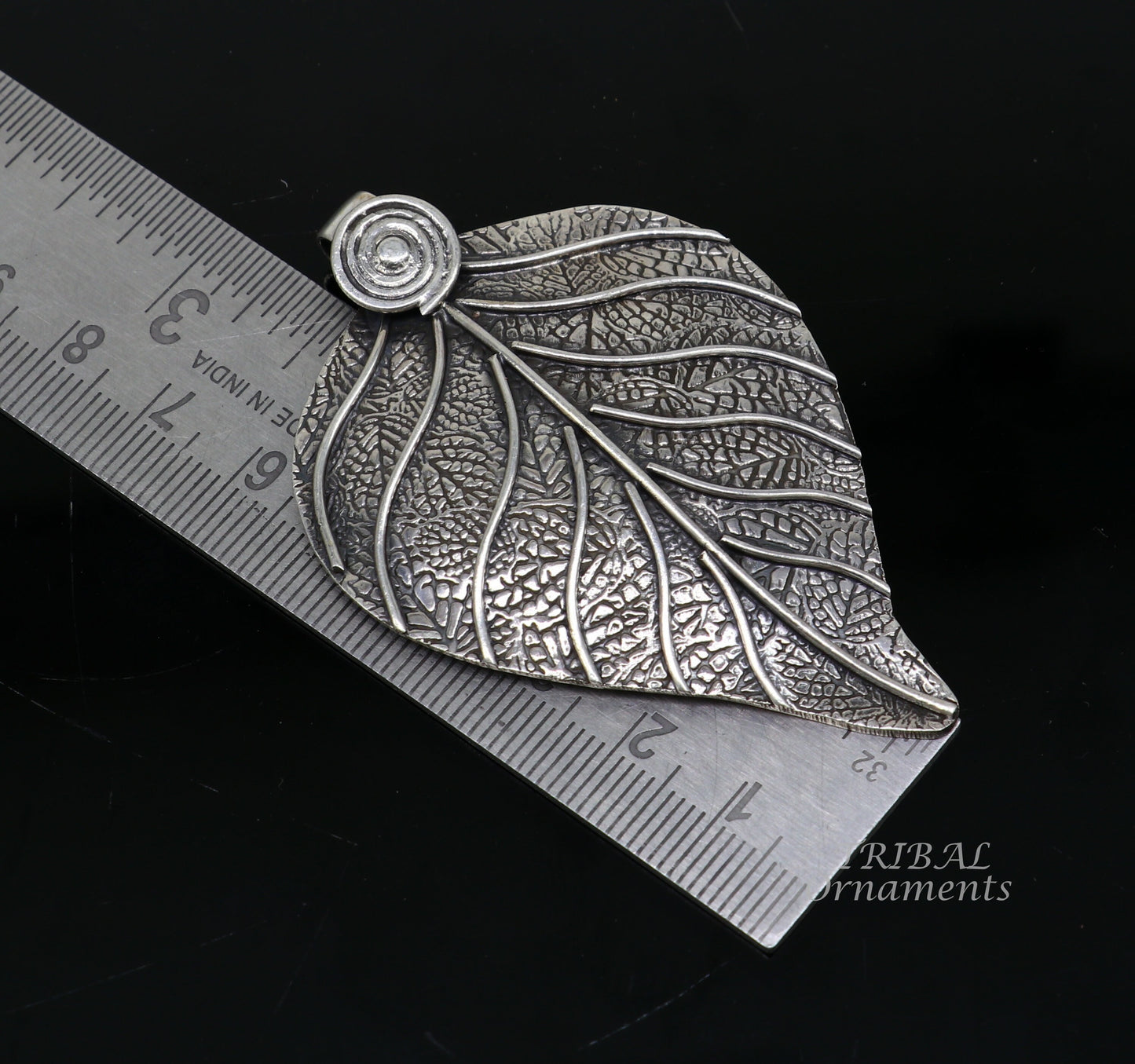 925 sterling silver tree leaf design pendant excellent Vintage unique design handmade ethnic belly dance jewelry nsp520 - TRIBAL ORNAMENTS