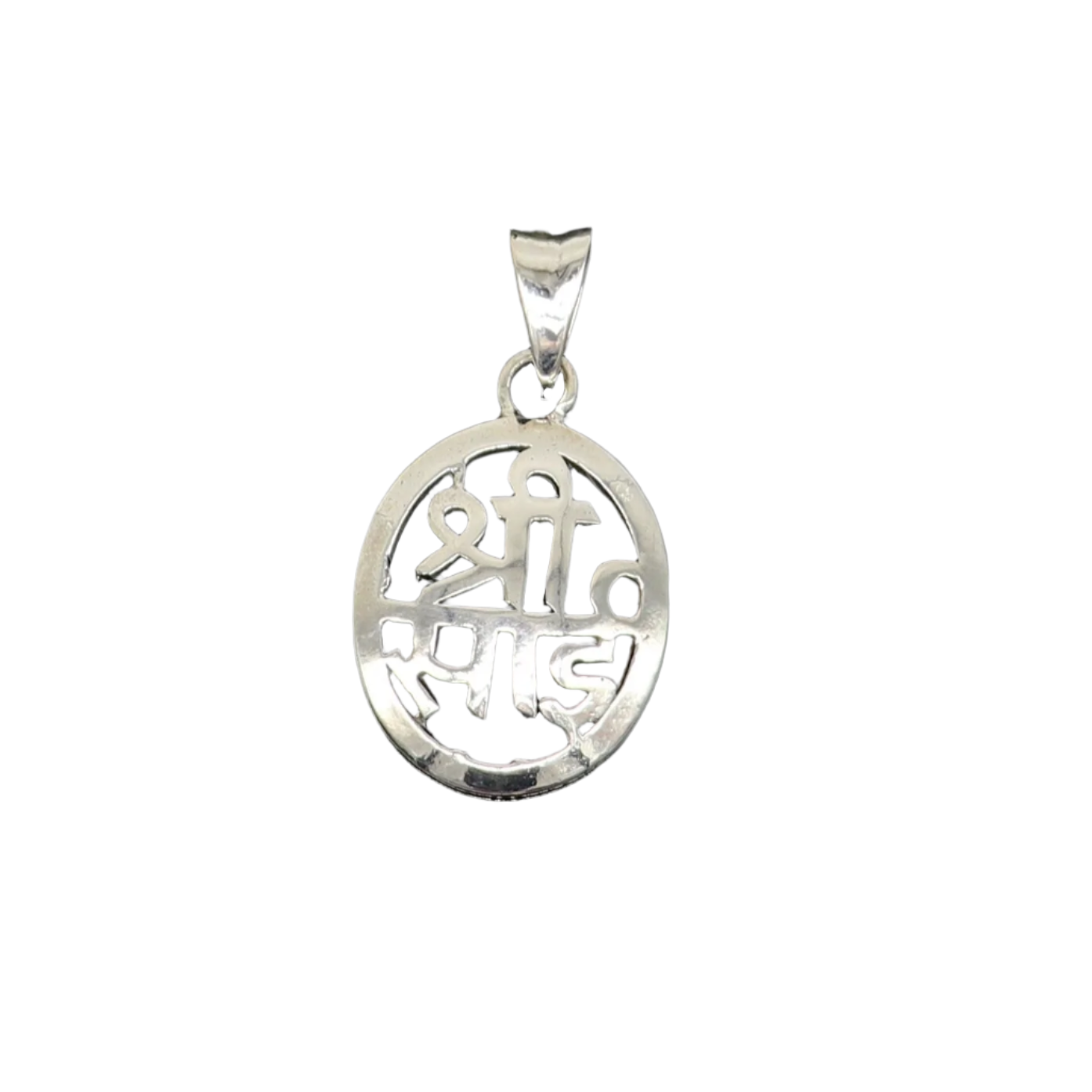 Handmade 925 sterling silver Shree Sai Baba pendant with intricate tribal design, personalized jewelry by TRIBAL ORNAMENTS.