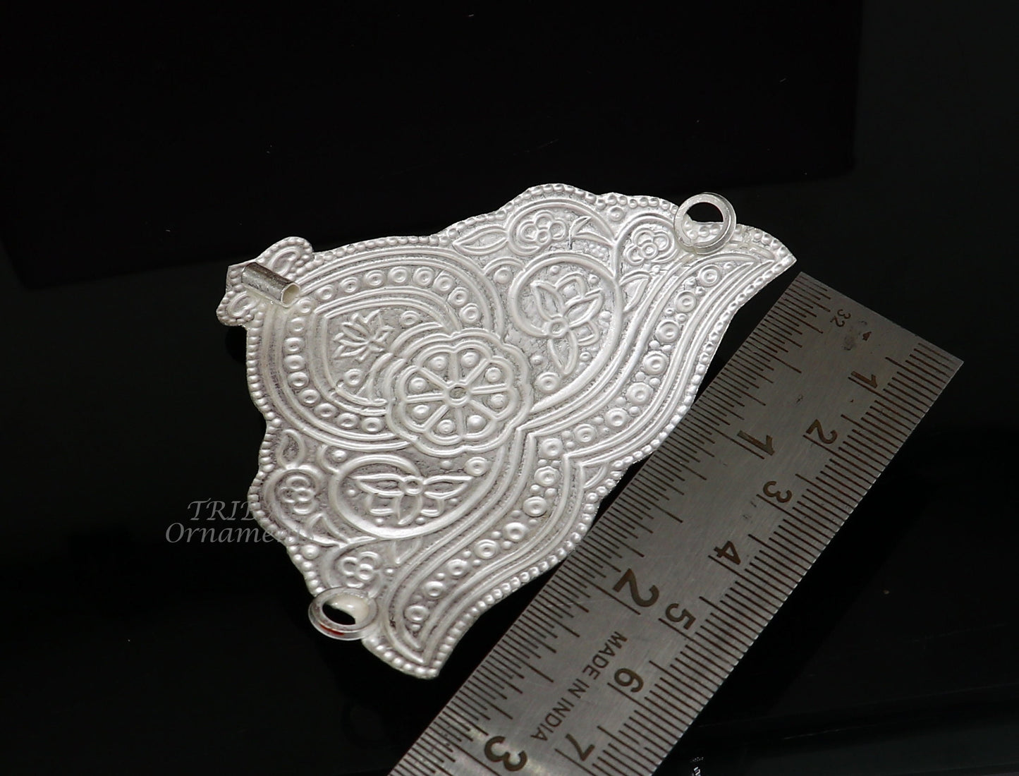 Mukut for All idols 925 sterling silver vintage enamel work design handmade mukut (crown), amazing silver god crown mukut art su1002 - TRIBAL ORNAMENTS