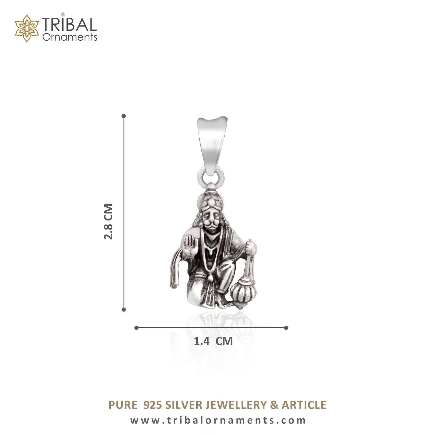 925 sterling silver handmade Hindu god Lord Hanuman pendant, amazing designer fabulous pendant unisex gifting jewelry ssp956 - TRIBAL ORNAMENTS