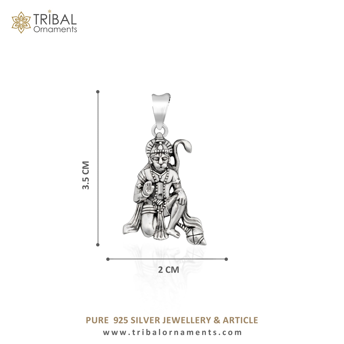 925 sterling silver handmade idol Hanuman ji pendant, amazing stylish unisex pendant locket personalized jewelry tribal jewelry ssp439 - TRIBAL ORNAMENTS
