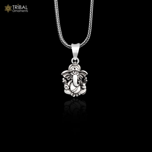 Divine pendant 925 sterling silver handmade Lord Ganesha pendant, amazing stylish unisex pendant personalized jewelry ssp1637 - TRIBAL ORNAMENTS