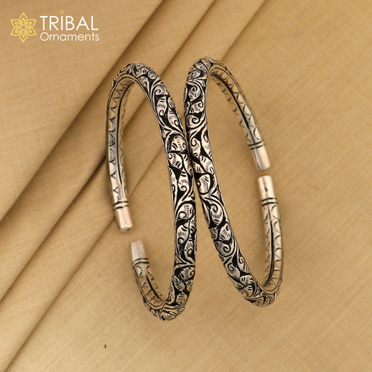 Exclusive trendy stylish 925 sterling silver Vintage design handmade gorgeous foot kada ankle bracelet tribal ethnic silver jewelry nsfk100 - TRIBAL ORNAMENTS