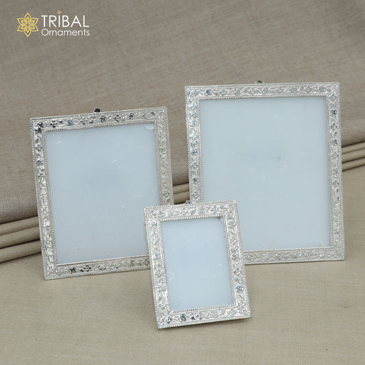 925 sterling silver photo frame, light weight gifting for article sf29 - TRIBAL ORNAMENTS