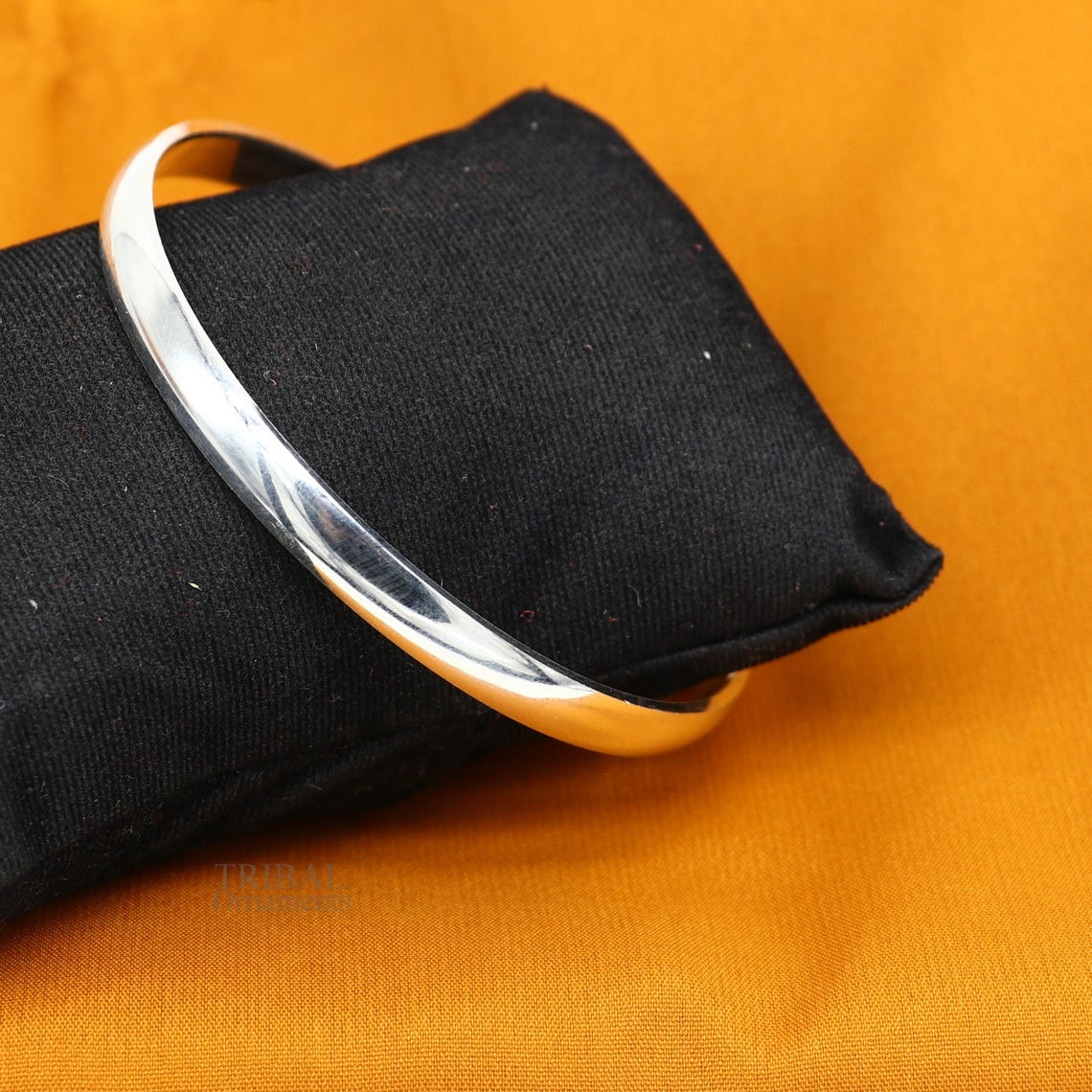 Solid 925 sterling silver handmade punjabi sikha bangle bracelet kada, all sized men's or girl's bangle kada daily use jewelry nsk431 - TRIBAL ORNAMENTS