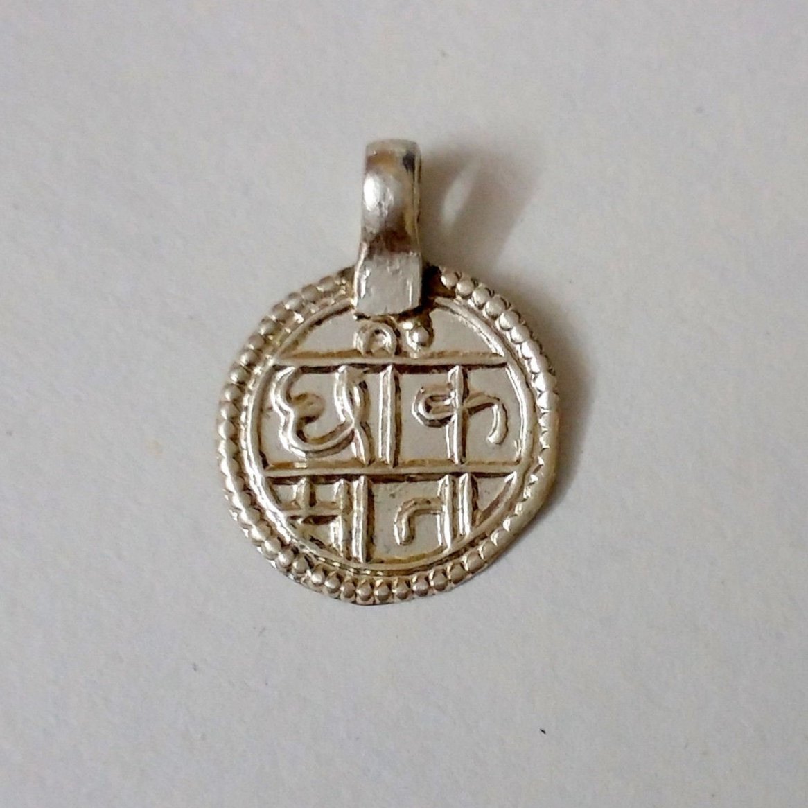 Antique vintage design silver indian goddess solid silver handmade tribal amulet pendant tabiz from rajasthan - TRIBAL ORNAMENTS