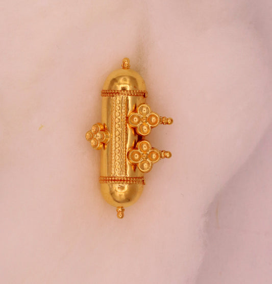 20k yellow gold handmade Vintage antique stylish rajasthan tribal amulet necklace pendant fabulous women jewelry - TRIBAL ORNAMENTS