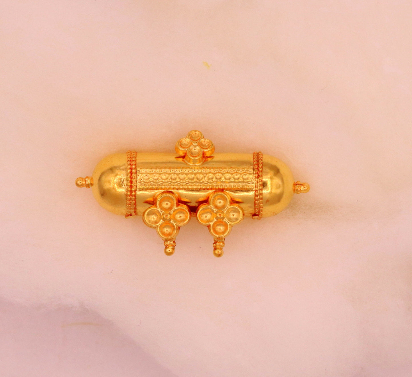 20k yellow gold handmade Vintage antique stylish rajasthan tribal amulet necklace pendant fabulous women jewelry - TRIBAL ORNAMENTS