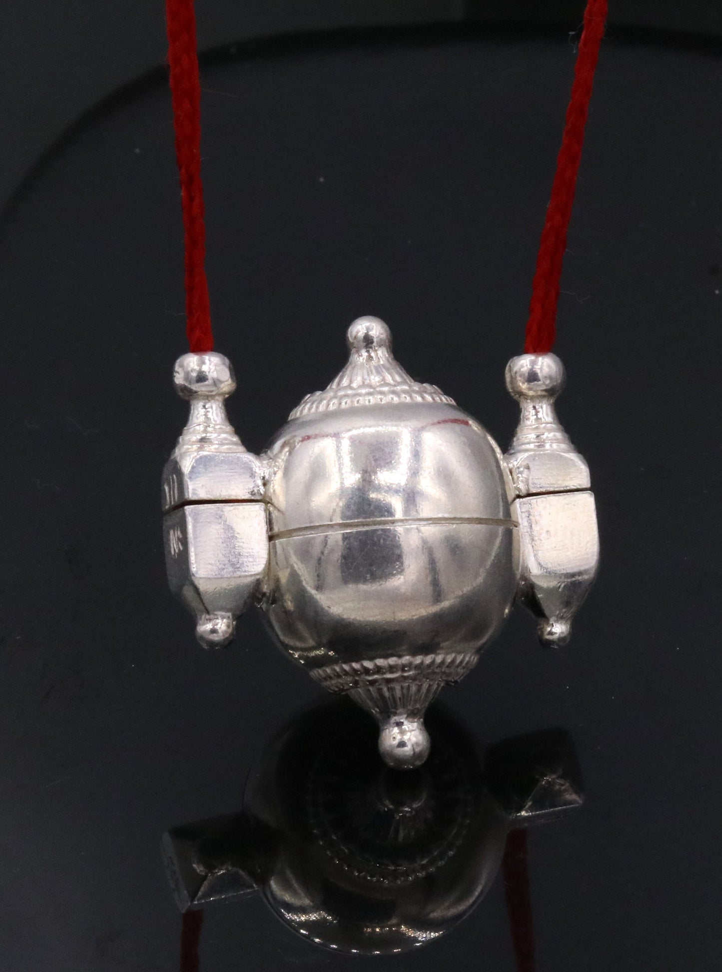 Vintage ethnic Traditional silver shiva lingam box amulet pendant handmade mantra box prayer box tribal jewelry sa04 - TRIBAL ORNAMENTS