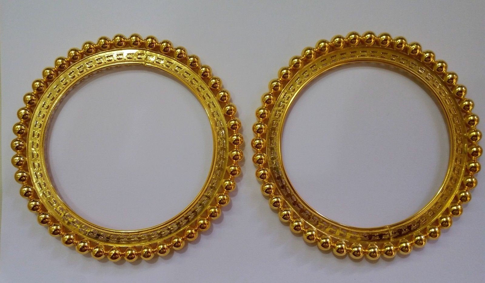 Vintage 22k yellow gold handmade fabulous craftsmanship on bangle traditional tribal belly dance women's jewelry from rajasthan INDIA - TRIBAL ORNAMENTS