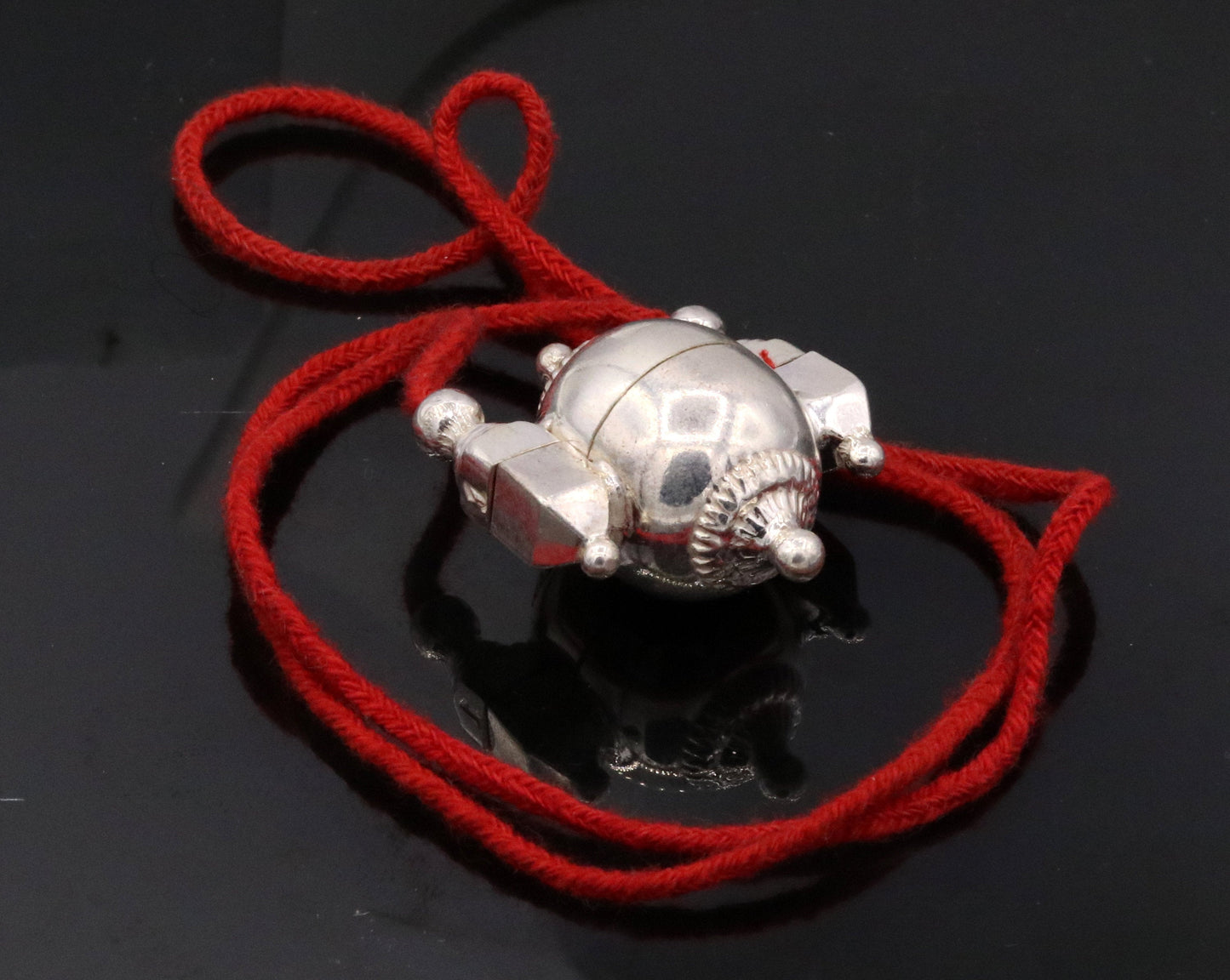 Vintage mantra box fabulous handmade silver amulet god shiva pendant container box tribal jewelry sa08 - TRIBAL ORNAMENTS