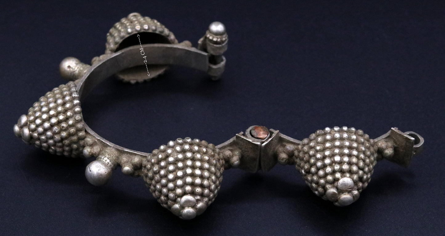 indian tribal Traditional design vintage solid silver handmade cuff bracelet women's tribal ethnic jewelry !!cb01 - TRIBAL ORNAMENTS