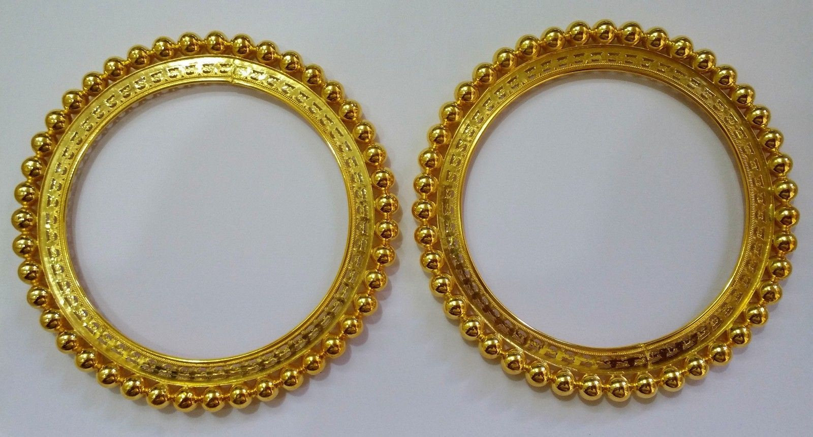 Vintage 22k yellow gold handmade fabulous craftsmanship on bangle traditional tribal belly dance women's jewelry from rajasthan INDIA - TRIBAL ORNAMENTS