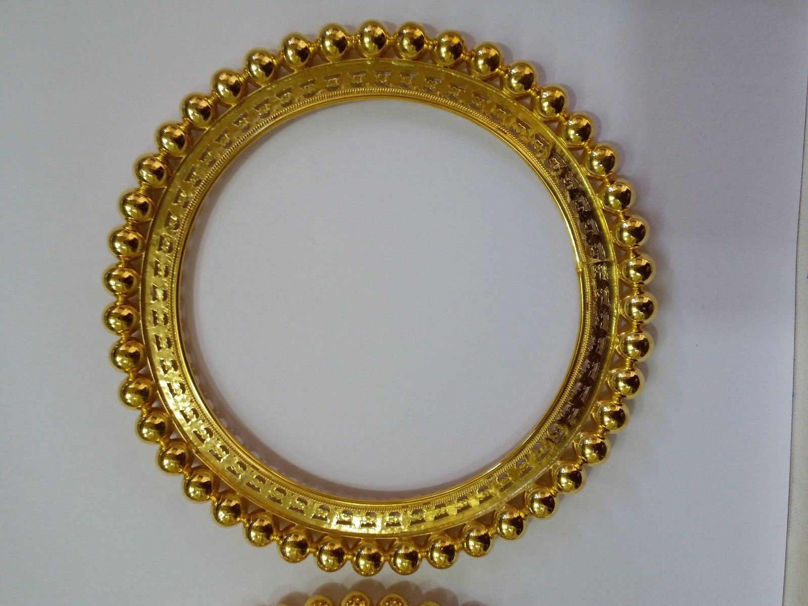 Vintage 22k yellow gold handmade fabulous craftsmanship on bangle traditional tribal belly dance women's jewelry from rajasthan INDIA - TRIBAL ORNAMENTS