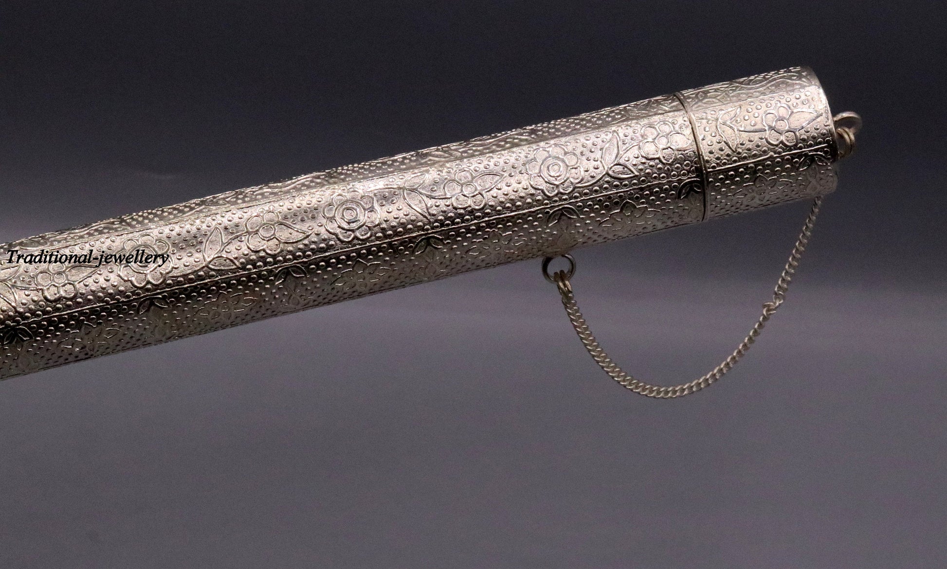 Vintage handmade solid silver incense sticks box holder Agarbatti stand box trinket box fabulous craftsmanship - TRIBAL ORNAMENTS