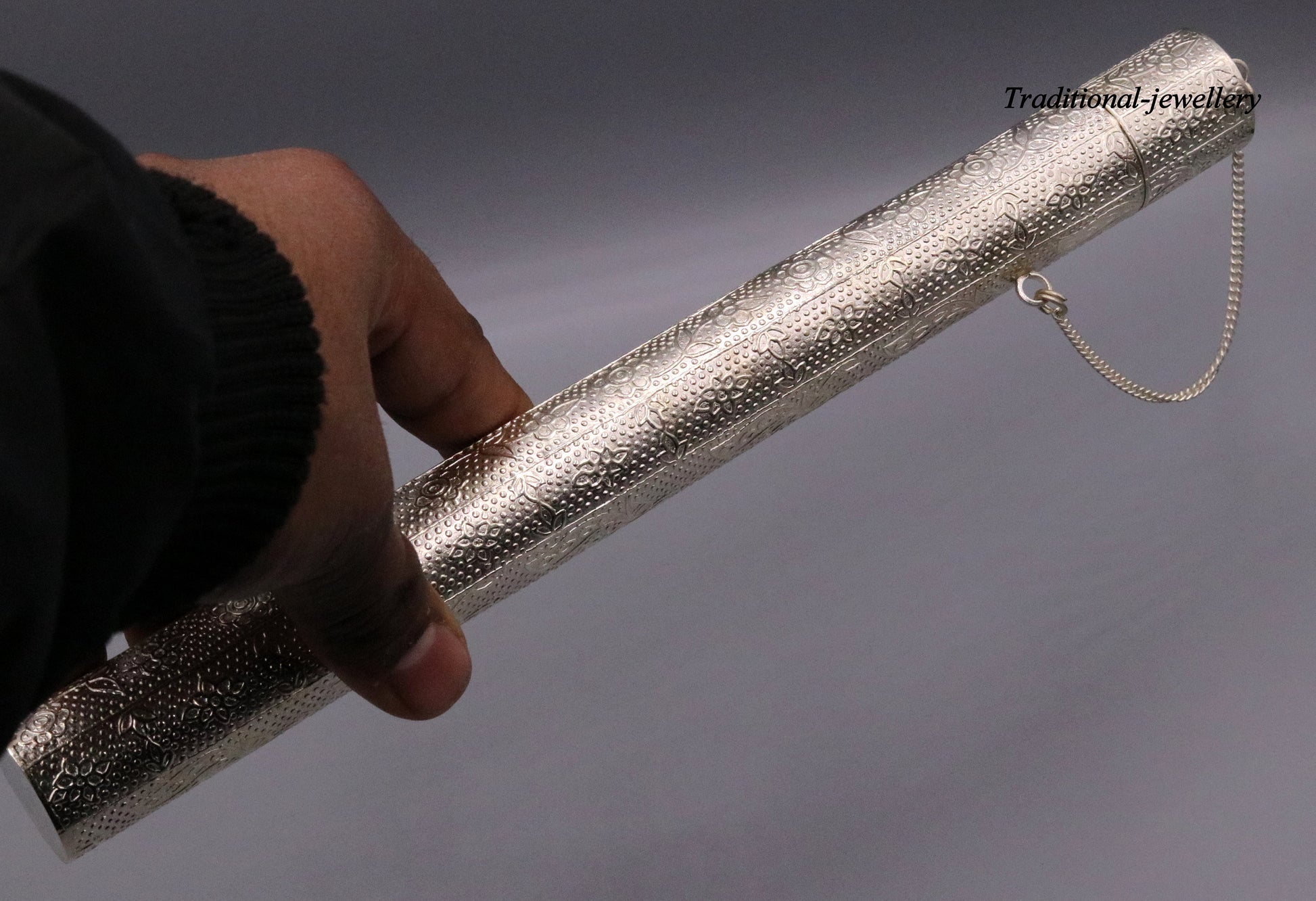 Vintage handmade solid silver incense sticks box holder Agarbatti stand box trinket box fabulous craftsmanship - TRIBAL ORNAMENTS