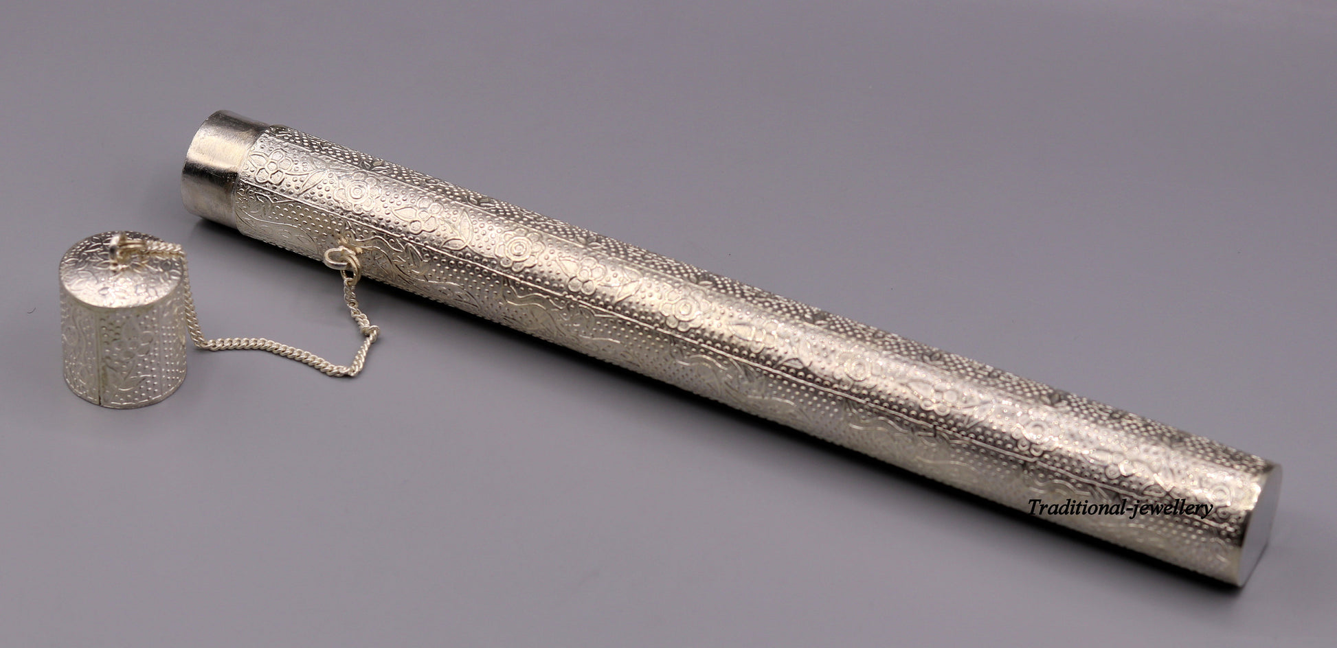 Vintage handmade solid silver incense sticks box holder Agarbatti stand box trinket box fabulous craftsmanship - TRIBAL ORNAMENTS